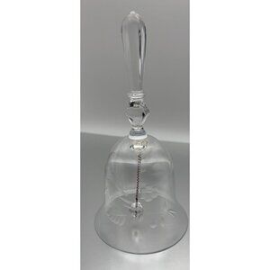 Vintage LENOX Etched Clear Crystal Glass 6" Bell